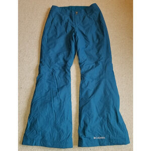 Womens Snow Pants-COLUMBIA-blue 'Modern Mountain 2.0' elastic ankles-M